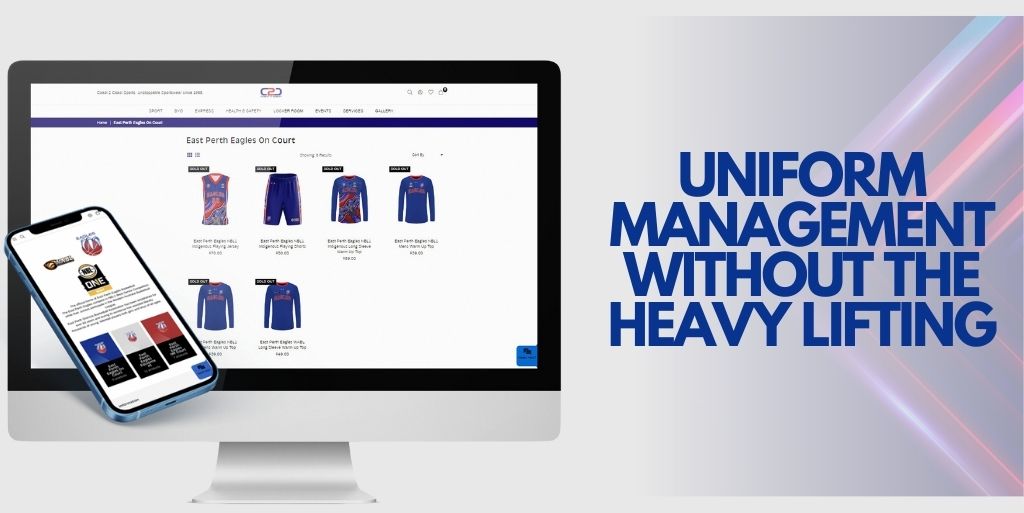 Wir nehmen Uniformen und Merch das schwere Heben ab