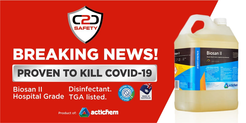 C2C-Sicherheitsnachrichten | Biosan II Desinfektionsmittel tötet COVID-19 ab