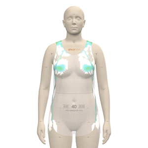 Ladies HP Fit Singlet - ClearView Pressure Map