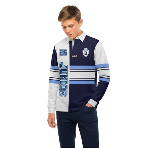 Gestricktes Rugby-Trikot 01 Gestalten Sie Ihr eigenes