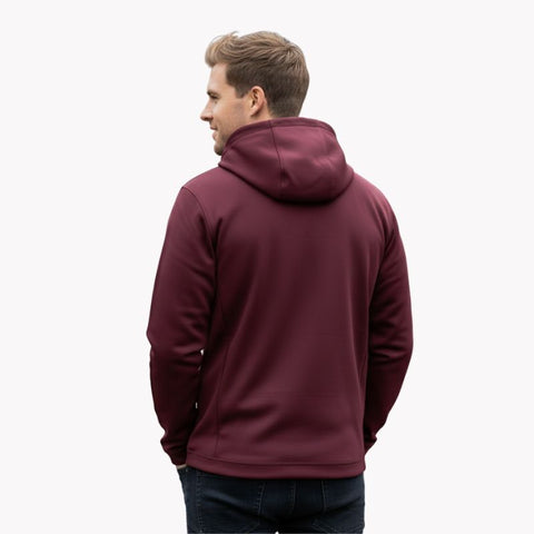 Glide Tech Hoodie mit Reißverschluss Kastanienbraun