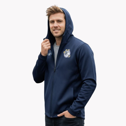 Glide Tech Kapuzenpullover mit Reißverschluss Navy