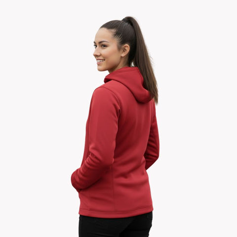 Glide Tech Kapuzenpullover mit Reißverschluss Rot