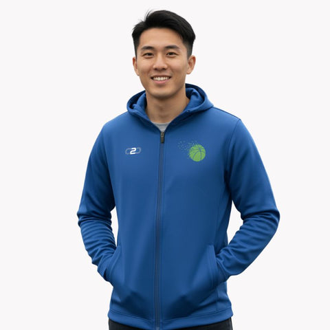 Glide Tech Zip-Hoodie Königsblau