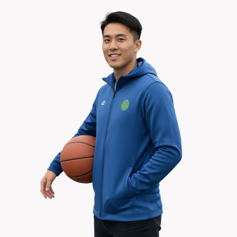 Glide Tech Zip-Hoodie Königsblau