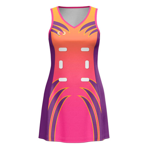 Custom Core 118 Netball Dress Front View