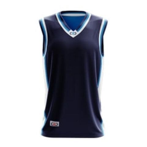 North Carolina Basketball Singlet Navy (Front View) - Coast 2 Coast Sports